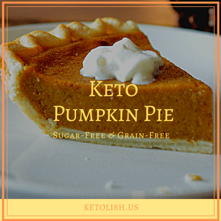 Sugar free low carb pumpkin pie
