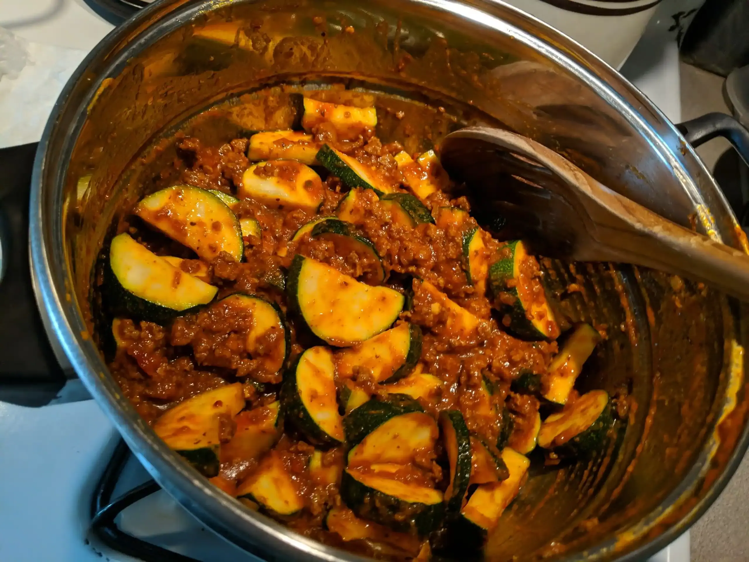 Keto Cheesy Beef & Zucchini Bake